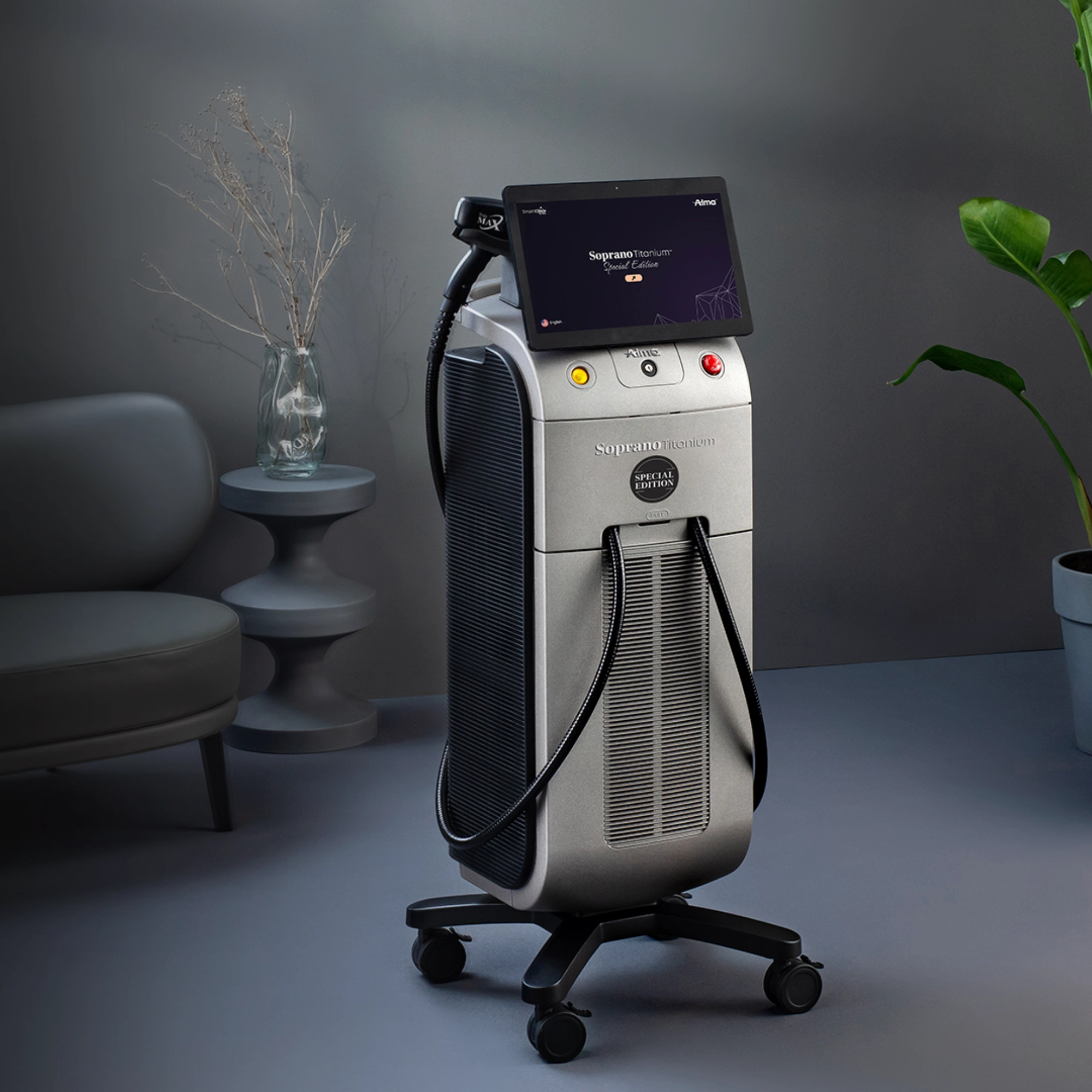 Guide Soprano Titanium laser hair removal machine at Etica Beauty Clinic